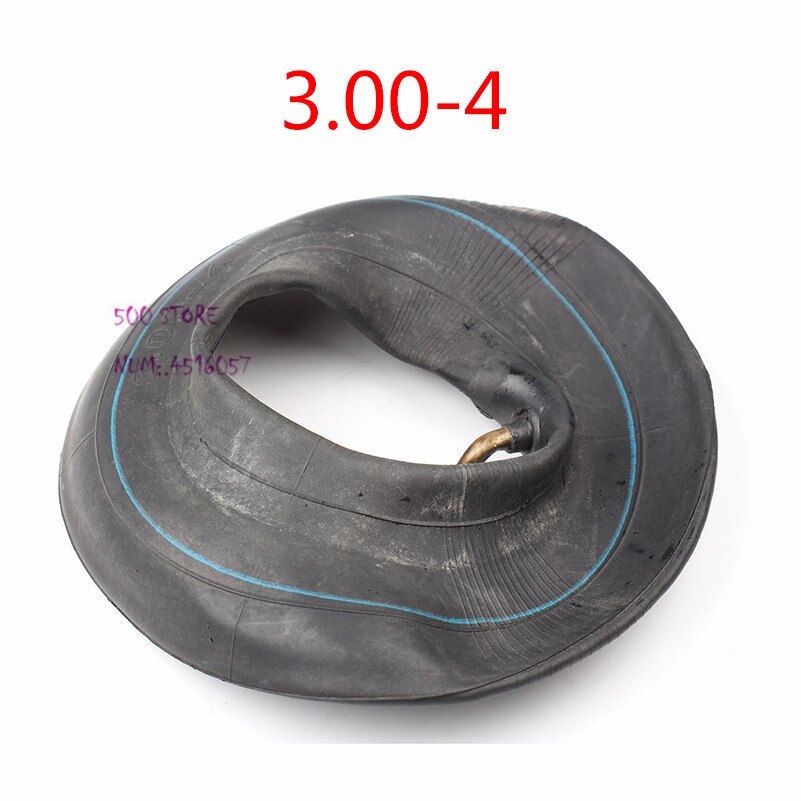 Tubo interno de neumático de motocicleta 3,00-4, tubo de válvula de metal de neumático de para bicicleta Scooter eléctrica y de Gas,