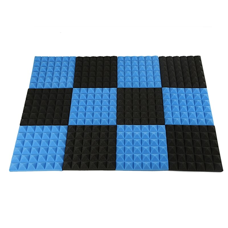 Charcoal Acoustic Foam Tiles Soundproofing Foam Panels Studio Sound Padding 2 x 10 x 10 Inch: Default Title