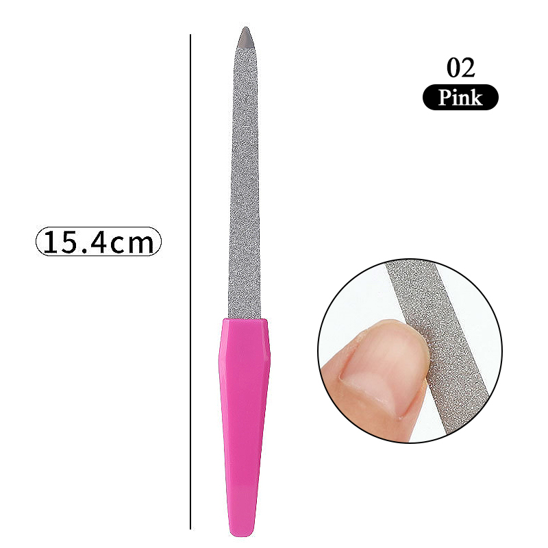 1pcs Double-ended Stainless Steel Cuticle Pusher Dead Skin Push Remover For Pedicure Manicure Nail Art Cleaner Care Tool: Clear