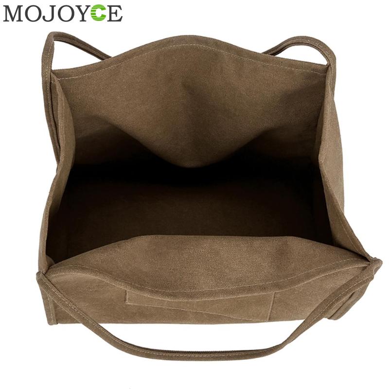 Mode Dames Effen Kleur Schouder Handtassen Zomer Strand Vrouwen Grote Capaciteit Top-Handvat Tassen Casual Canvas Shopping Totes