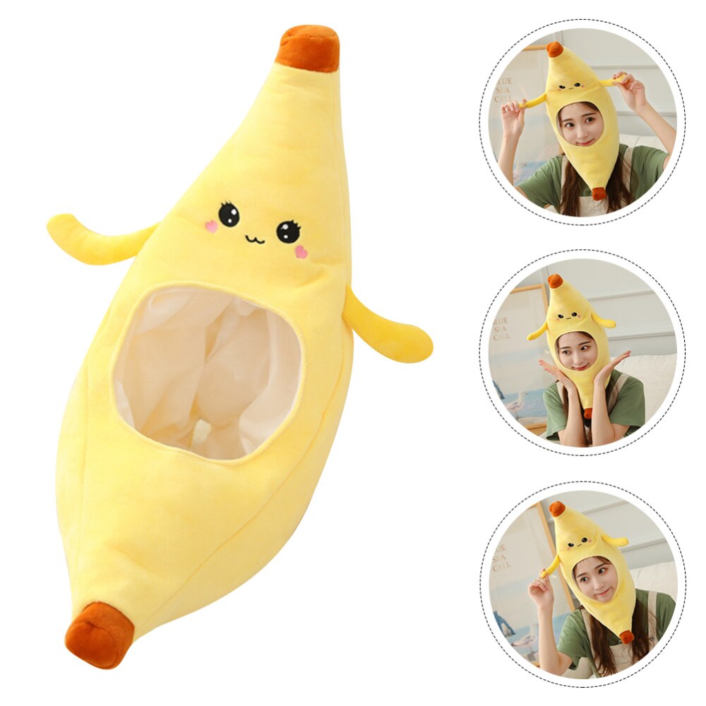 1 Pc Lustige Banane Hütte Neuheit Party Kleid-hoch Cosplay Kostüm Hütte