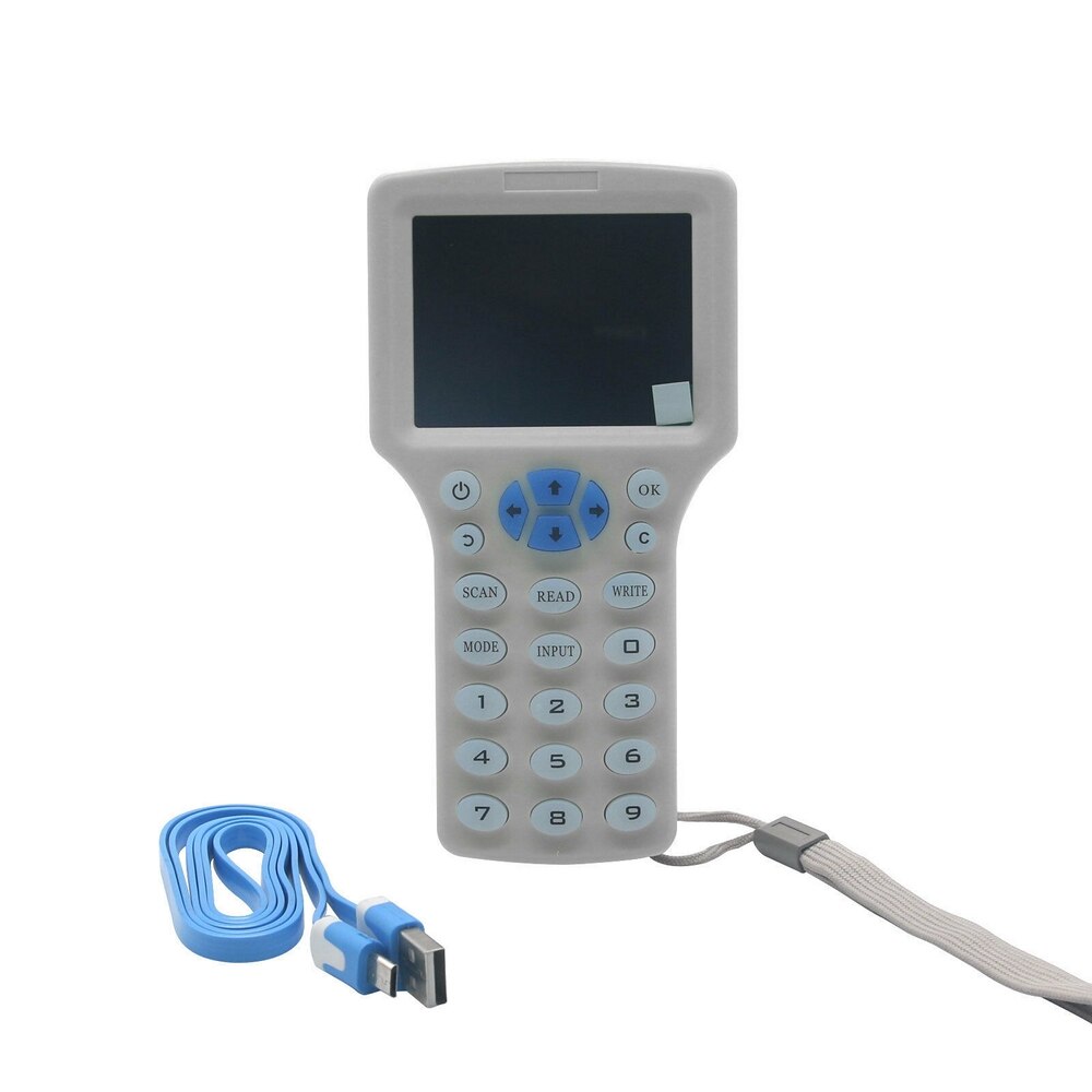 10 engelska frekvens rfid kopiator duplicator 125 khz nyckelfob nfc läsare författare 13.56 mhz krypterad programmerare usb uid kopia kort tagg: Typ 1