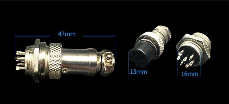1PC GX16 2/3/4/5/6/7/8/9/10Pin 16mm Female Part Wire Panel Connector Aviation Plug Circular Socket