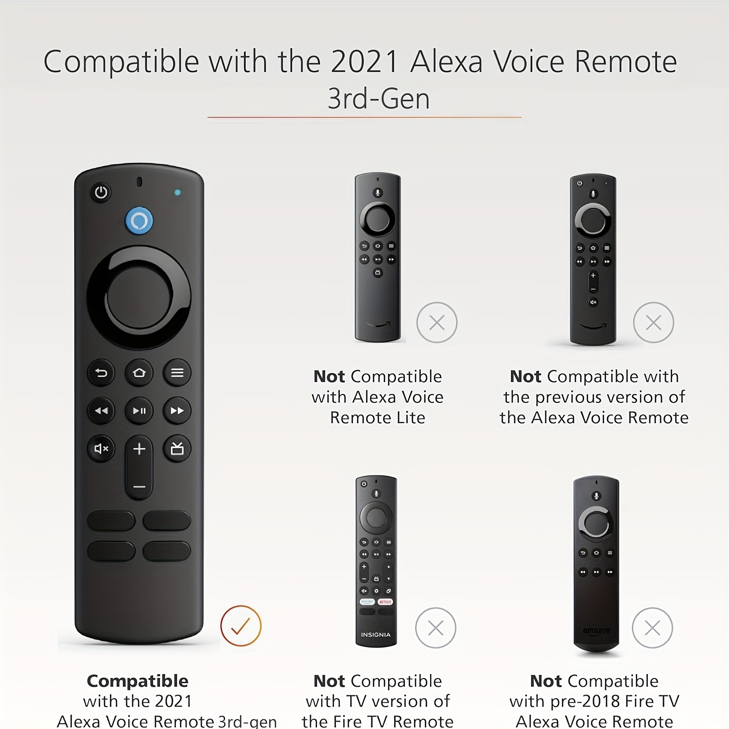 Silicone luminous remote control cover for Alexa Voice Remote (3rd Gen) L5B83G Release, Fire TV Stick 4K 2nd Gen )