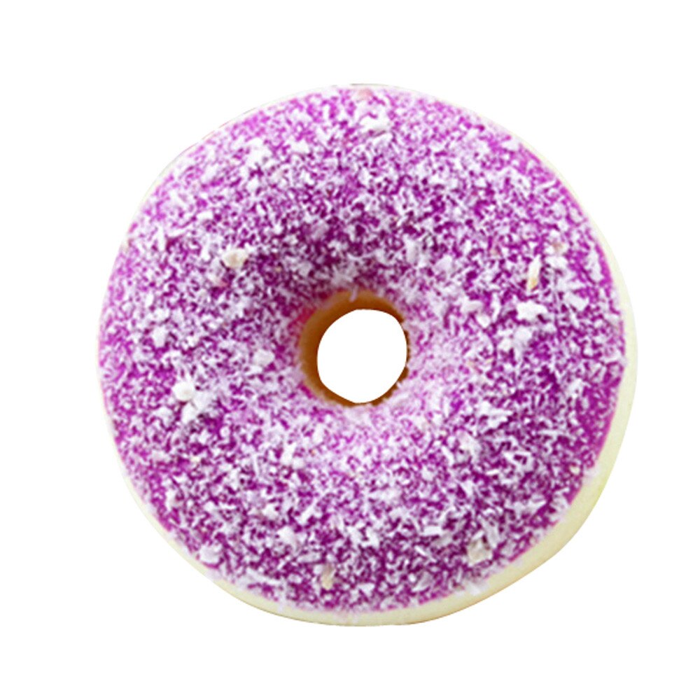 PU Squishy Squeeze Toy Stress Reliever Soft Colourful Doughnut Scented Slow Rising Stress Relief Squishy