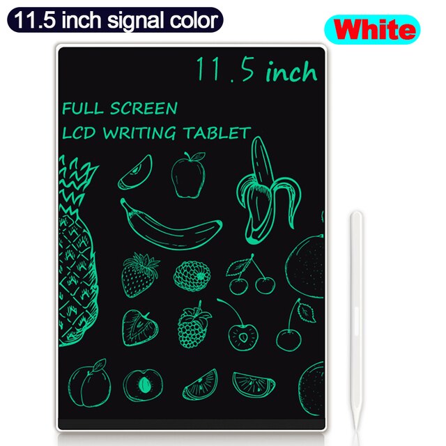 6.5/9.5/11.5 Inch Smart Writing Board Drawing Tablet LCD Screen Writing Graphic Tablets Electronic Handwriting Pad with Pen: 11.5-signal-White