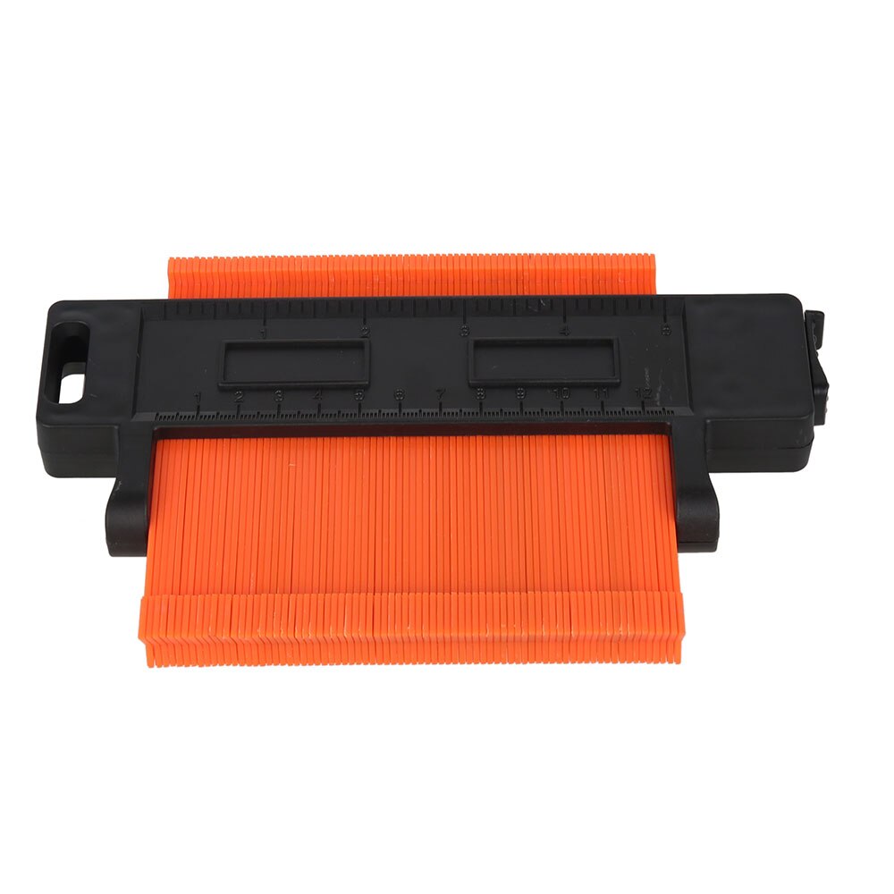 Lock Wider Contour Gauge Profile Tool Alloy Edge Shaping Wood Measure Ruler Laminate Tiles Meethulp Gauge Wood Marking Tool: Brown