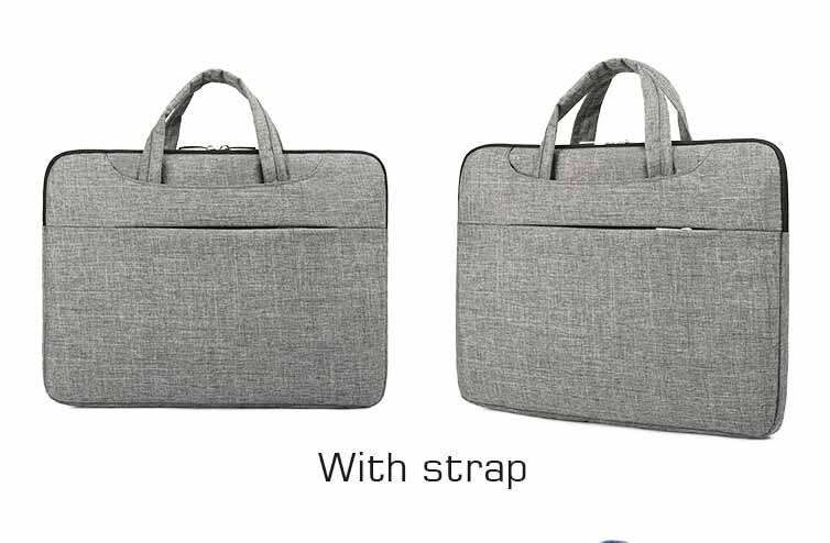 Crossten 15.6 inch Laptop Briefcase Men Women Waterproof Handbag Large Capacity Portable Thin Super slender Messenger bag: C Gray