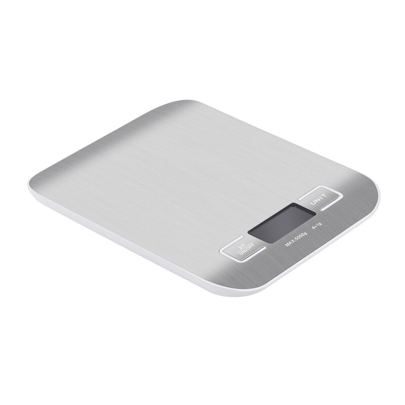 Digital Kitchen Scale, LCD Display 1g/0.1oz Precise Stainless Steel Food Scale for Cooking Baking weighing Scales Electronic: Silver / 5Kg