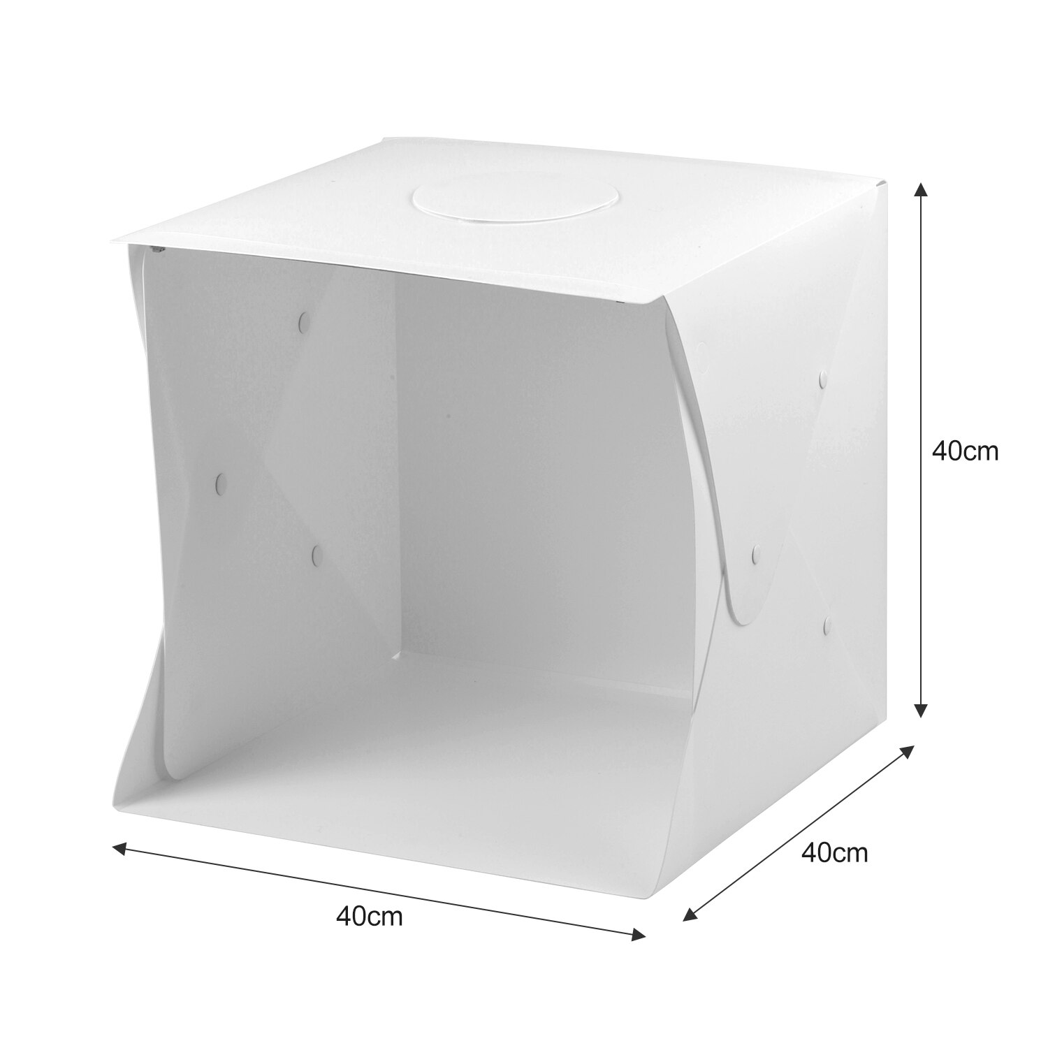 40 * 40 * 40cm Portable Foldable LED Light Tent Photo Shooting Box Softbox Lightbox with 6pcs Color Backdrops