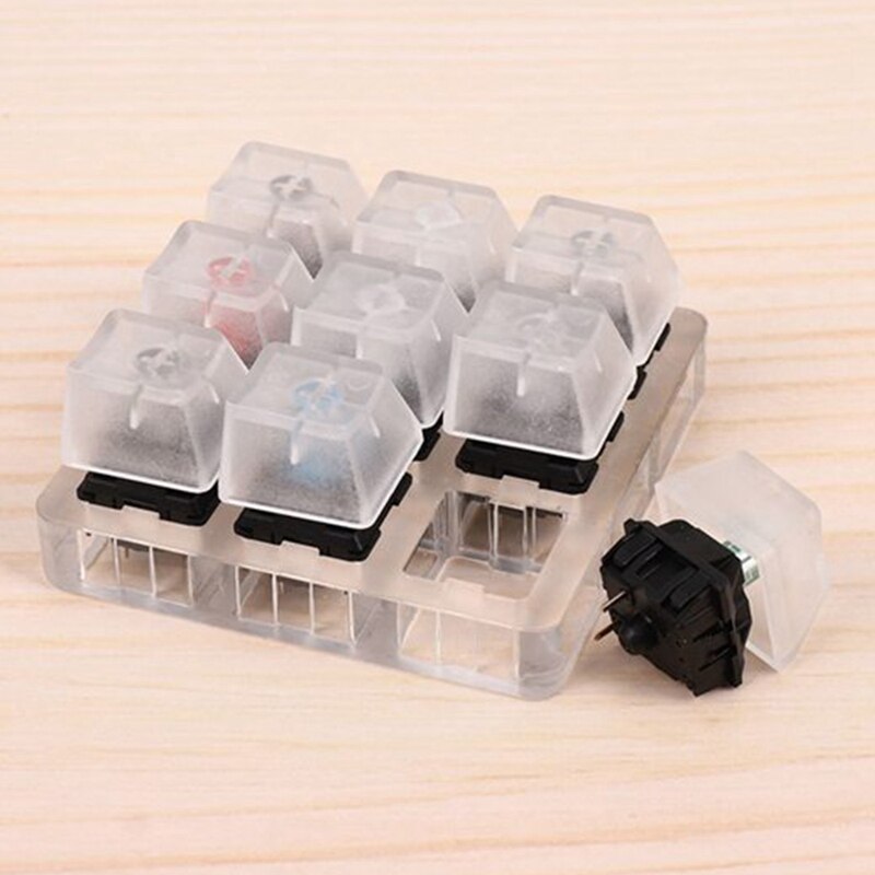 Switch Tester for Cherry MX Switches Acrylic Keyboard Tester and 9 Clear Keycap Kit with Key Puller