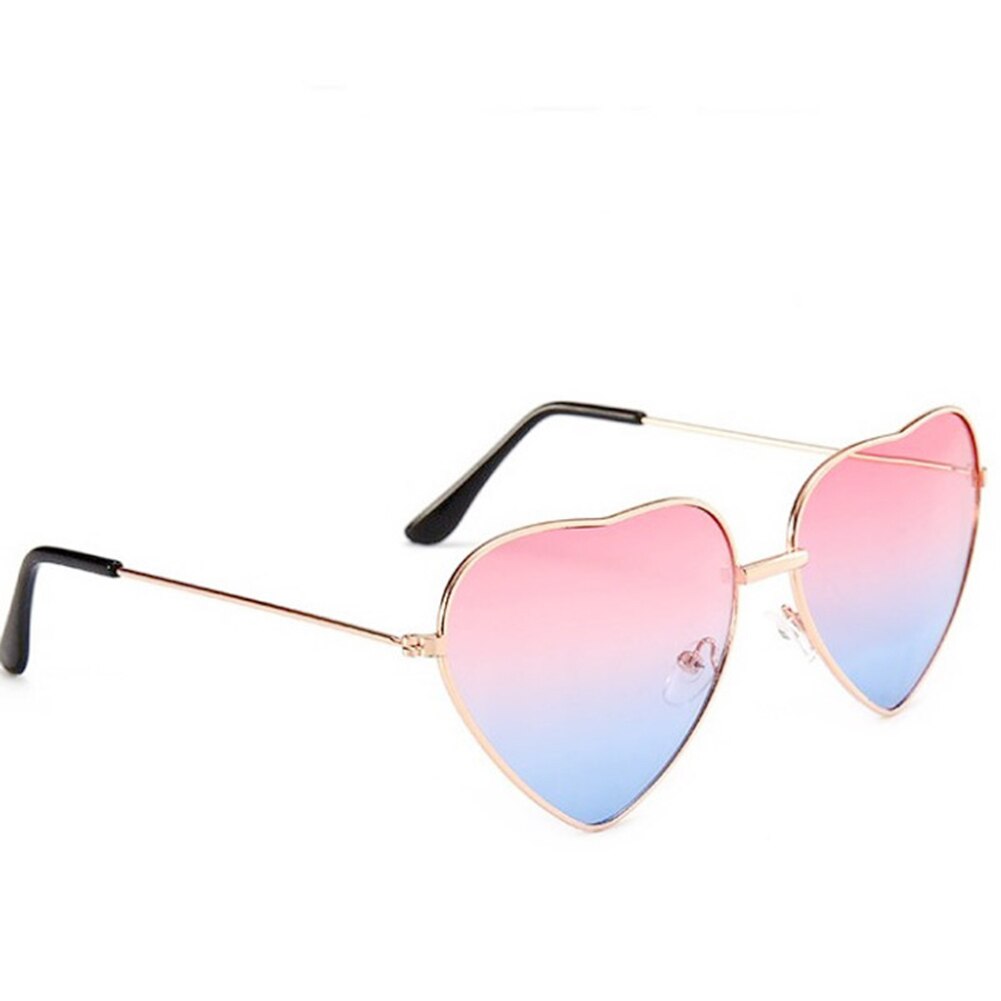 1Pc Hartvormige Zonnebril Dunne Metalen Frame Zonnebril Transparante Candy Kleur Bril Chic Eyewear Fancy Cadeau Voor Vrouwen Meisje: option 1
