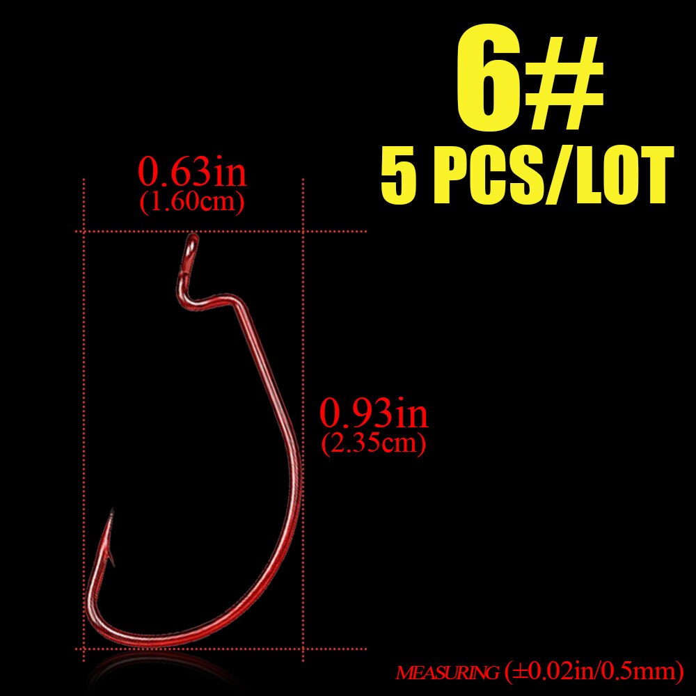 Gamakatsu Red Gobby Fishing Hooks - No. 9, Harris 1.5, Threaded With Kisses, 6 Pack