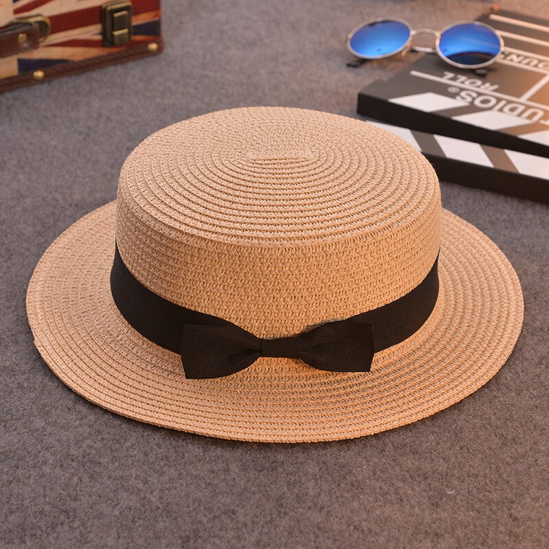 Sonnenhut freundlicher Hütte Sommer Kappe Stroh Hütte Frauen Sommer Mini Krempe Diskette Fedora Strand Kappe: S / Armee Grün