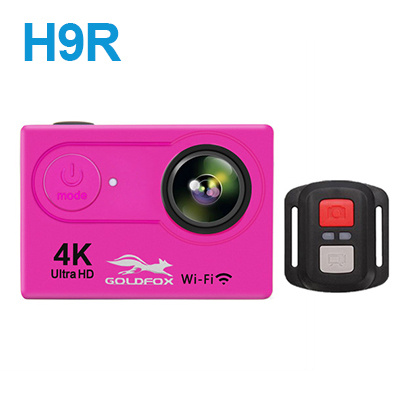 H9r action kamera  hd 4k wifi 2 inch 170d vandtæt vandtæt hjelm videooptagelse dv recoder sports cam med fjernbetjening: Rød