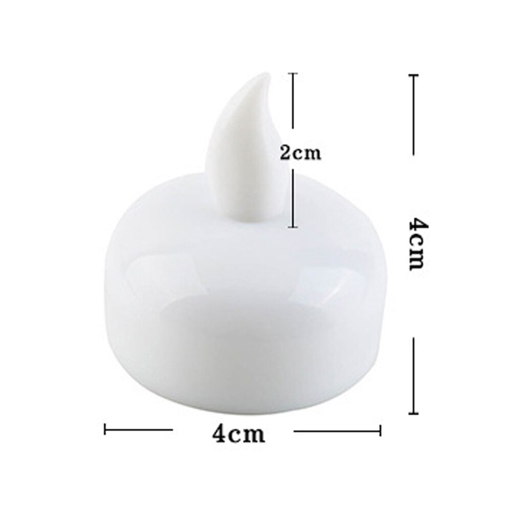 12pcs Battery Operated Float On Water Floating Home Decor Led Candle Lamp Flickering Tea Light For Wedding Party Waterproof