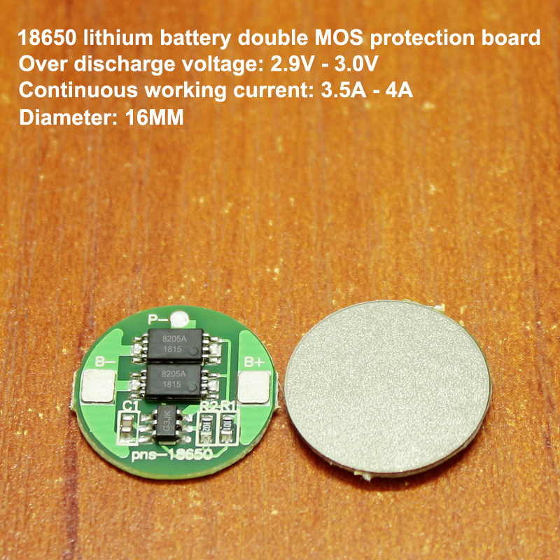 10pcs/lot 18650 lithium battery Seiko IC G3JK double MOS protection board 3.7V anti-overcharge over-discharge protection board