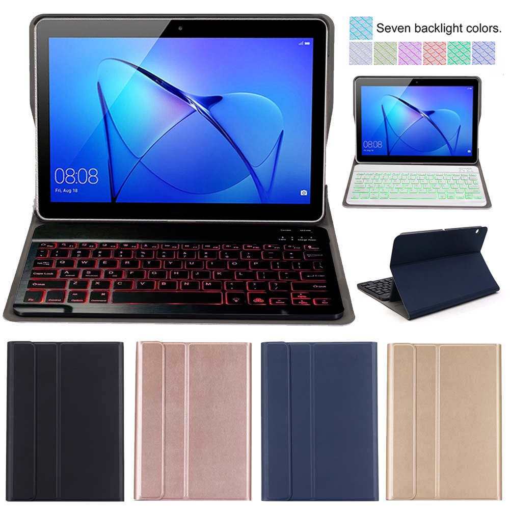 Drahtlose Tastatur Für Huawei MediaPad T3 10 9,6 zoll fallen PU Leder Tablette Abdeckung Für AGS-L09 AGS-L03 Mit Bluetooth Tastatur