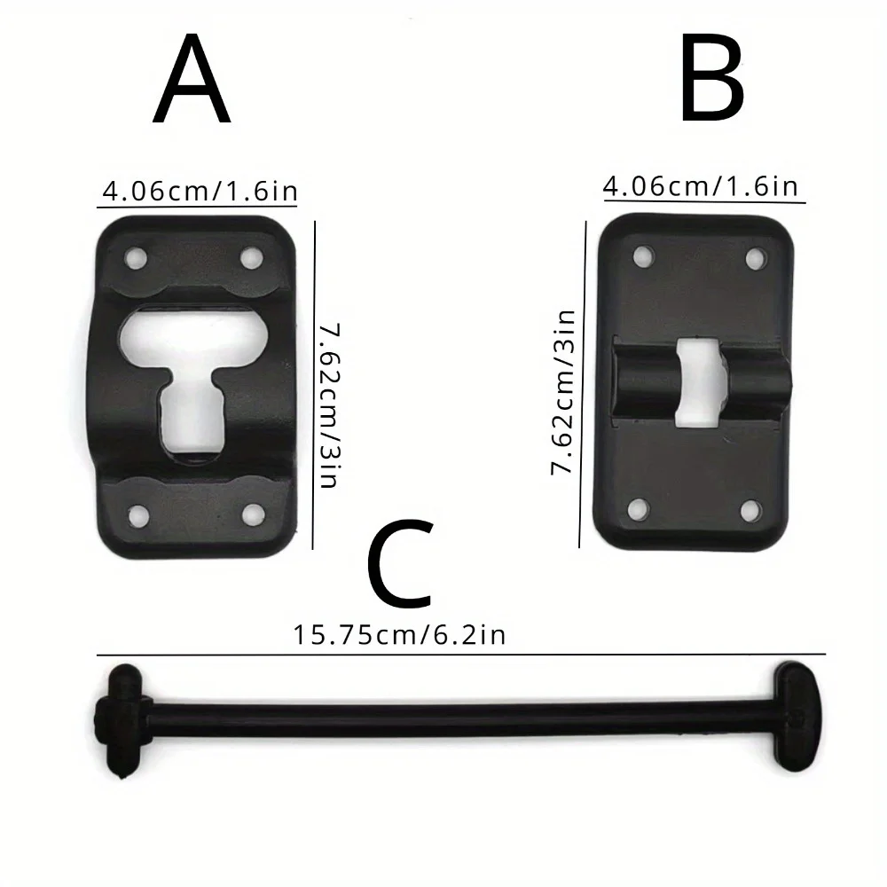 1PC RV Deurhouder Deurbeslag Eenvoudige installatie Auto-accessoires T-stijl Toegangsdeur Catch Holder Klinkhouder voor aanhangwagen