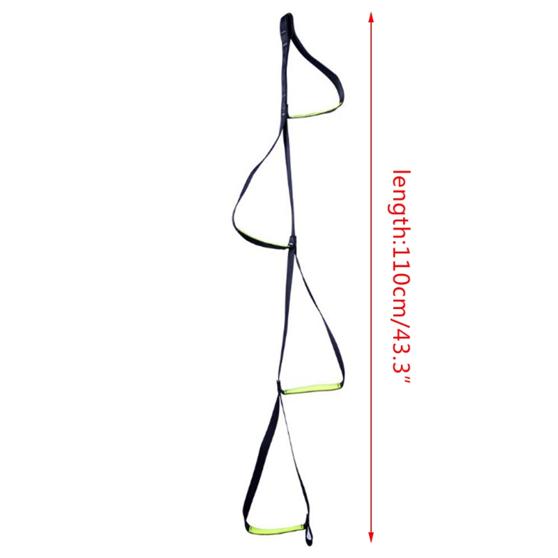 G5AB 4 Step Outdoor Soft Ladder Tree Tent Suspended Rope Ladder Webbing Ribbon Escape Training Fire Rescue Climbing Portable