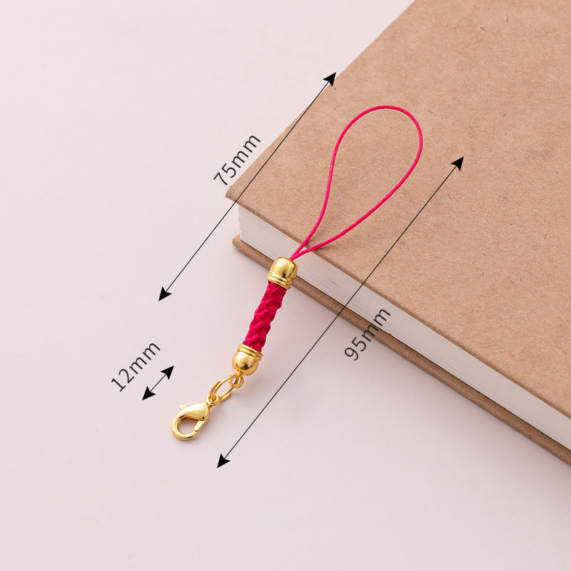20 Stück Schlüssel bunds eil mit Bieger ing Schlüsselband Lariat Riemen Schnur für sterben Herstellung von DIY Schlüssel Ring Anhänger Zubehör