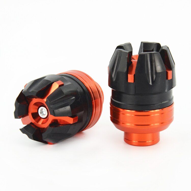 Taza de horquilla para motocicleta, vaso anticaída para vehículo eléctrico, taza anticaída de aleación de aluminio, anticolisión: orange