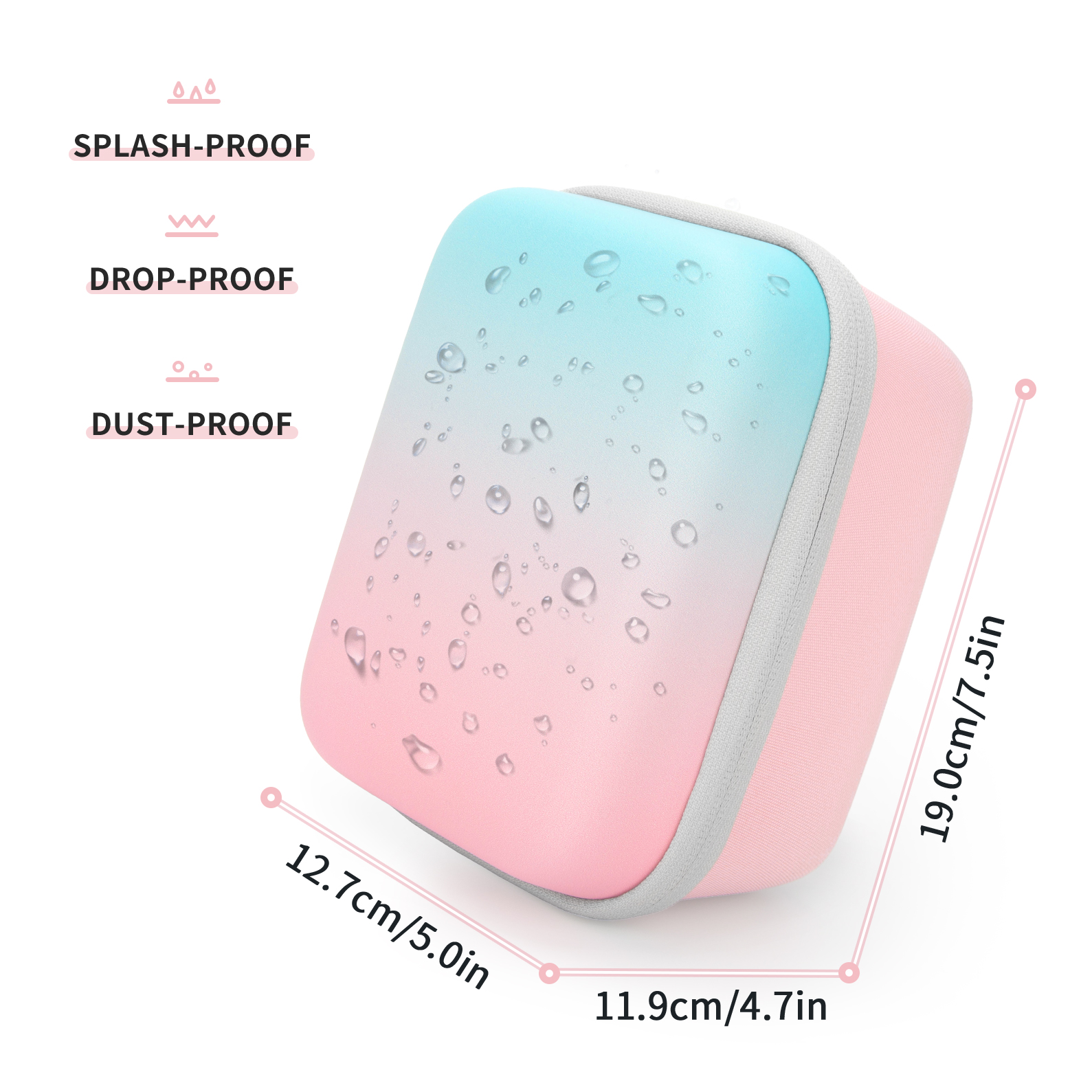 Étui Yinke pour Polaroid Originals Now +/Onestep 2/Now I-Type/OneStep + caméra instantanée EVA housse de protection rigide sac de rangement de voyage