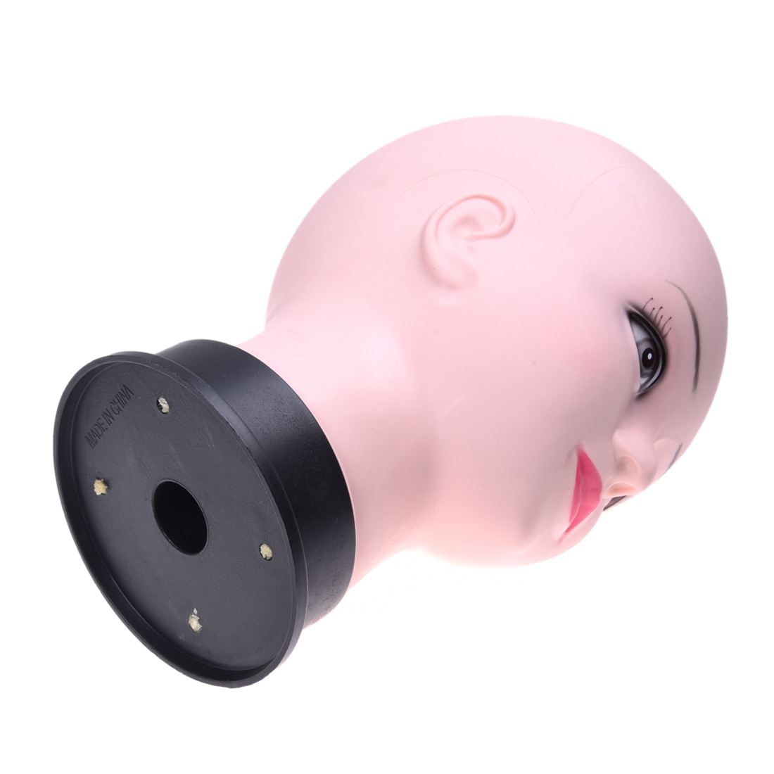 Kvinnelig dukke modell parykk å lage styling praksis frisør kosmetologi skallet mannequin hode hatt hodeplagg skjerm sminke verktøy