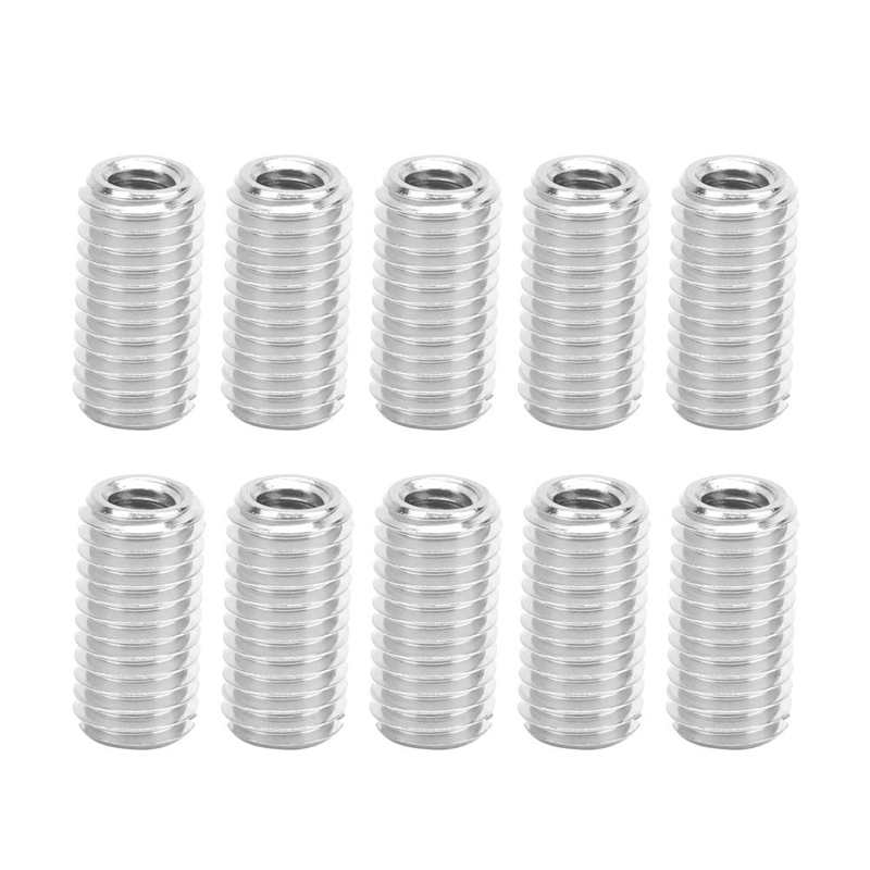 threaded insert thread repair insert Repair Nut Slotted Stainless Steel Thread Extension Reduce Sleeve Conversion Kit