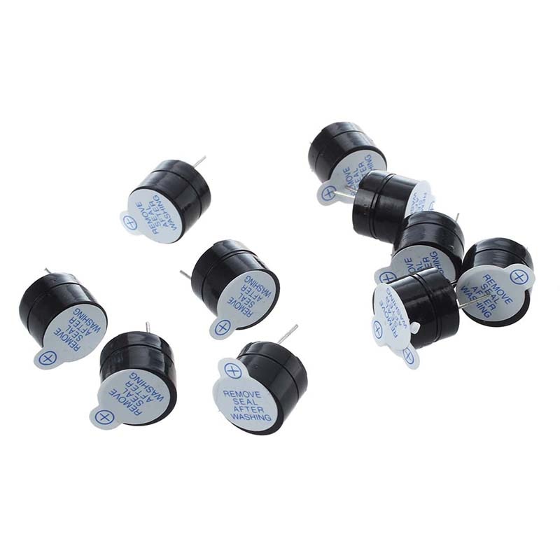 10 PCS Active Electromagnetic Buzzer Alarm 5V DC