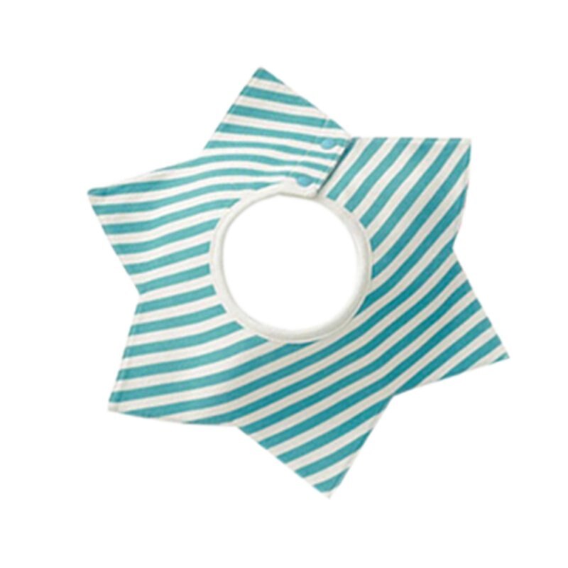 Slabbers Katoen Bloem Ster Babador Vier Layer Waterdichte Kwijl Handdoek Bib Swivel Snap Achthoekige Circulaire Rijst Zak: 2
