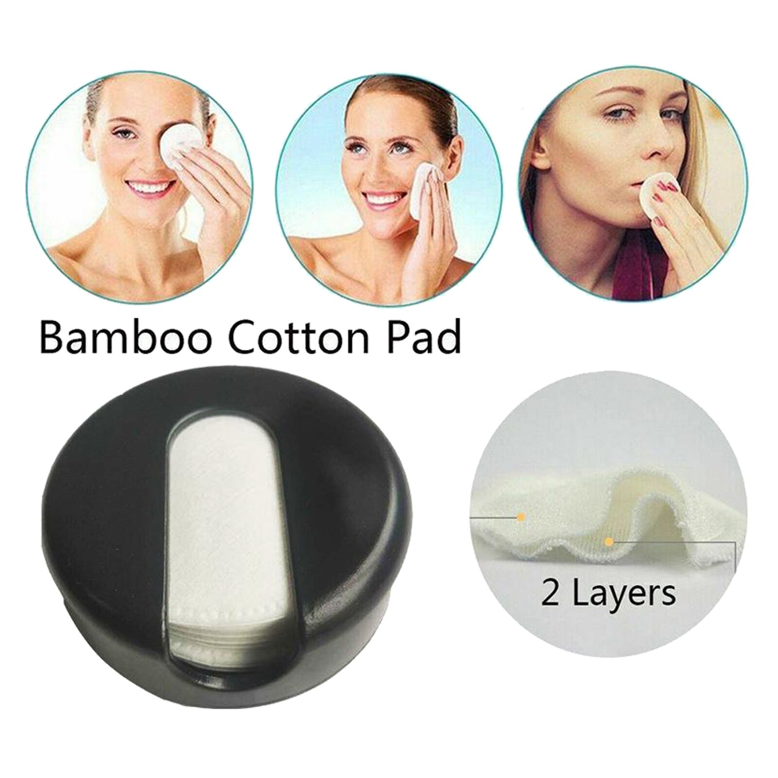 Plastic Wattenschijfje Houder Dispenser Rondes Opbergdoos Container Cosmetische Wattenschijfje Organizer Make Up Pads Opbergdoos Rack