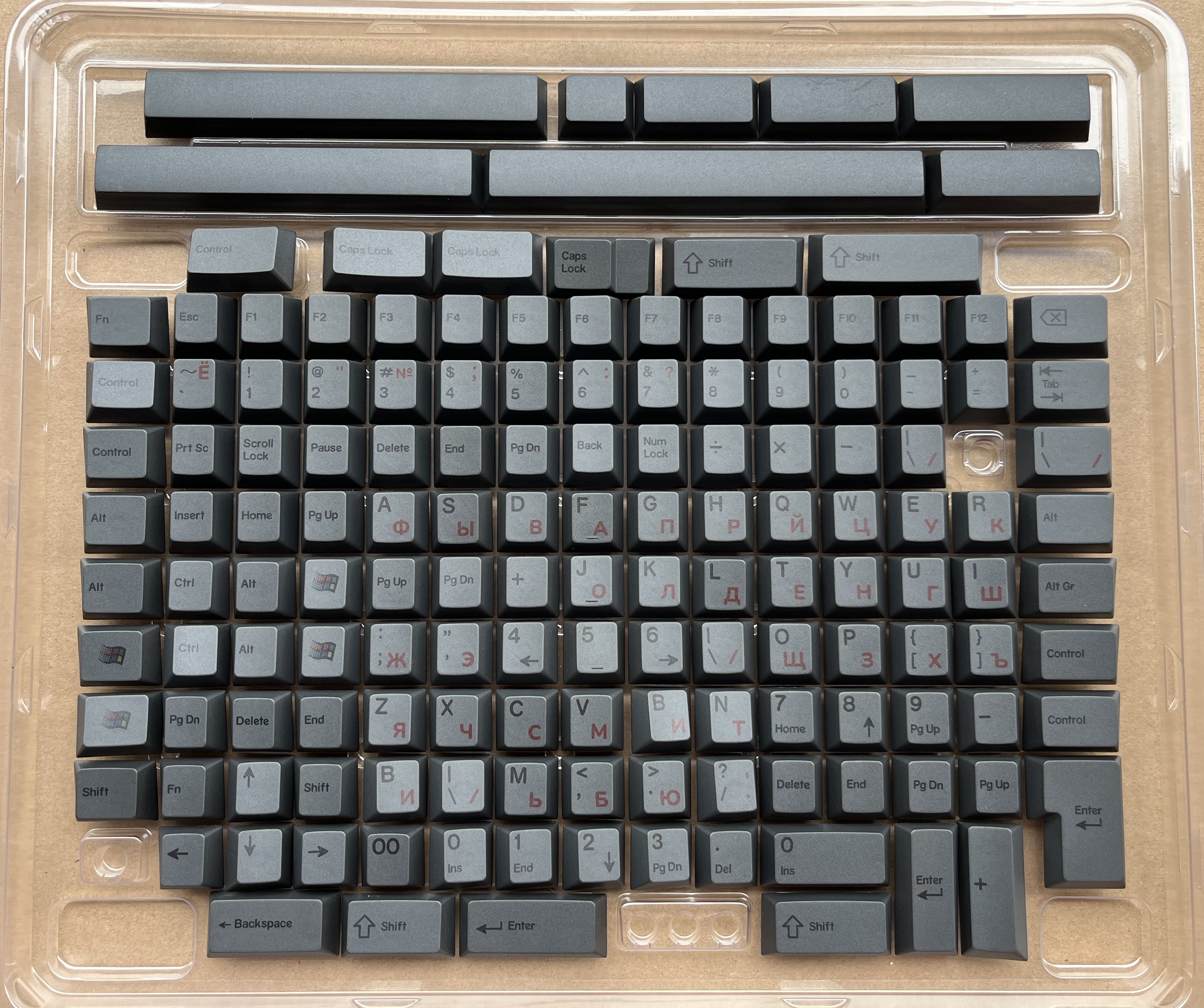 Keebox Shenpo Black on Black BOB Keycaps Cherry Profile Full Set PBT Keycaps DYE SUB Mechanical Keyboard Keycaps: Khaki