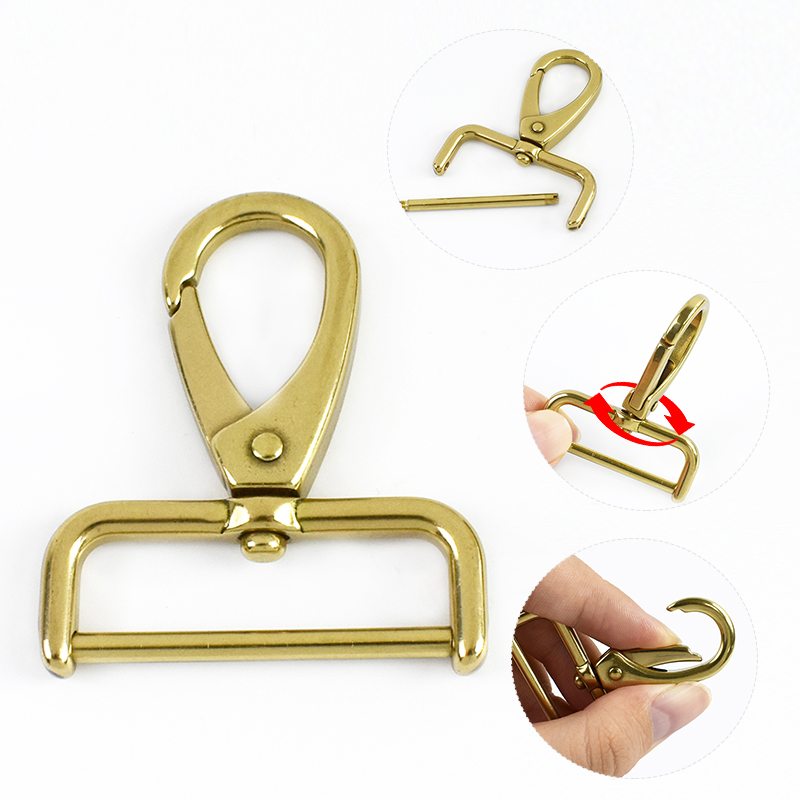 1-5 Stuks Massief Messing Karabijnhaak Clips Meetee 15-40 Mm Afneembare Swivel Kreeft Gesp Karabijnhaak voor tassen Halsband Hanger Sluiting