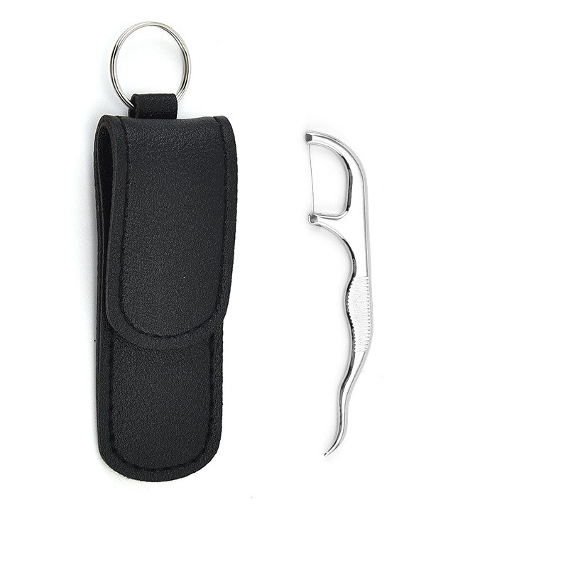 Herbruikbare Metalen Tandenstokers Met Houders Draagbare Tandenstoker Rvs Tandenstoker Set Te Reinigen Hiaten Tussen Tanden Oral Care: A1
