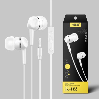 OPPO, Android caja Universal de inteligente de teléfono auriculares auricular en oreja estéreo controlados por cable auricular: Blanco