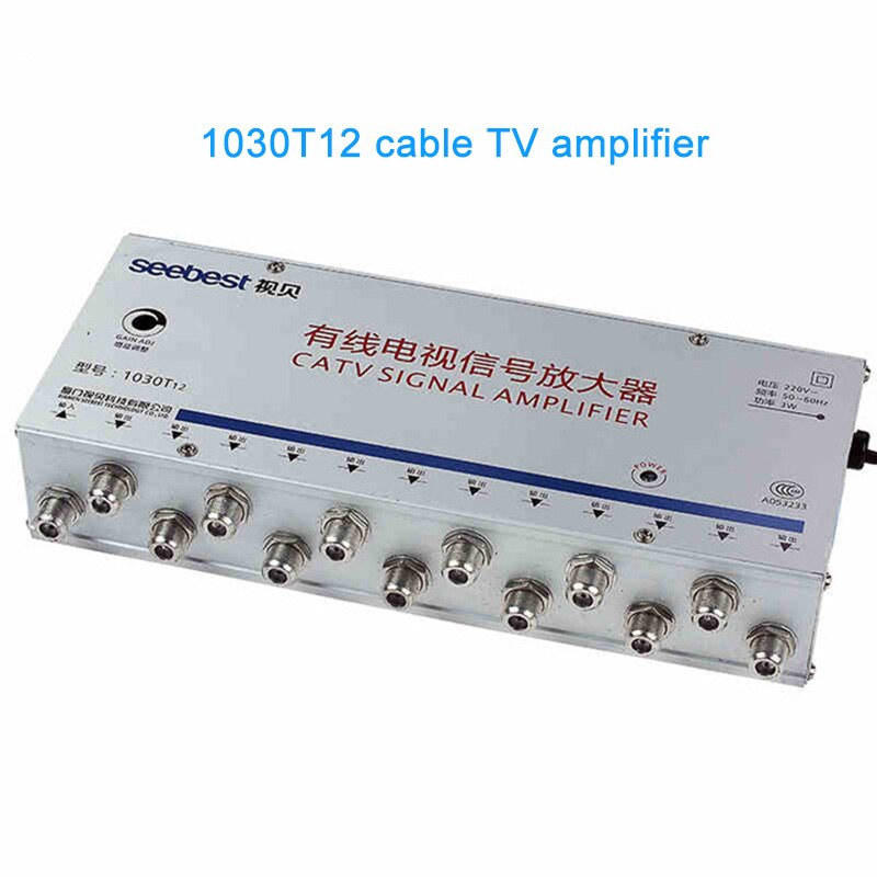 1030T12 1 in 12 out 12 way 30db 2W icable television Signal amplifier LNA for CABLE TV set-top box