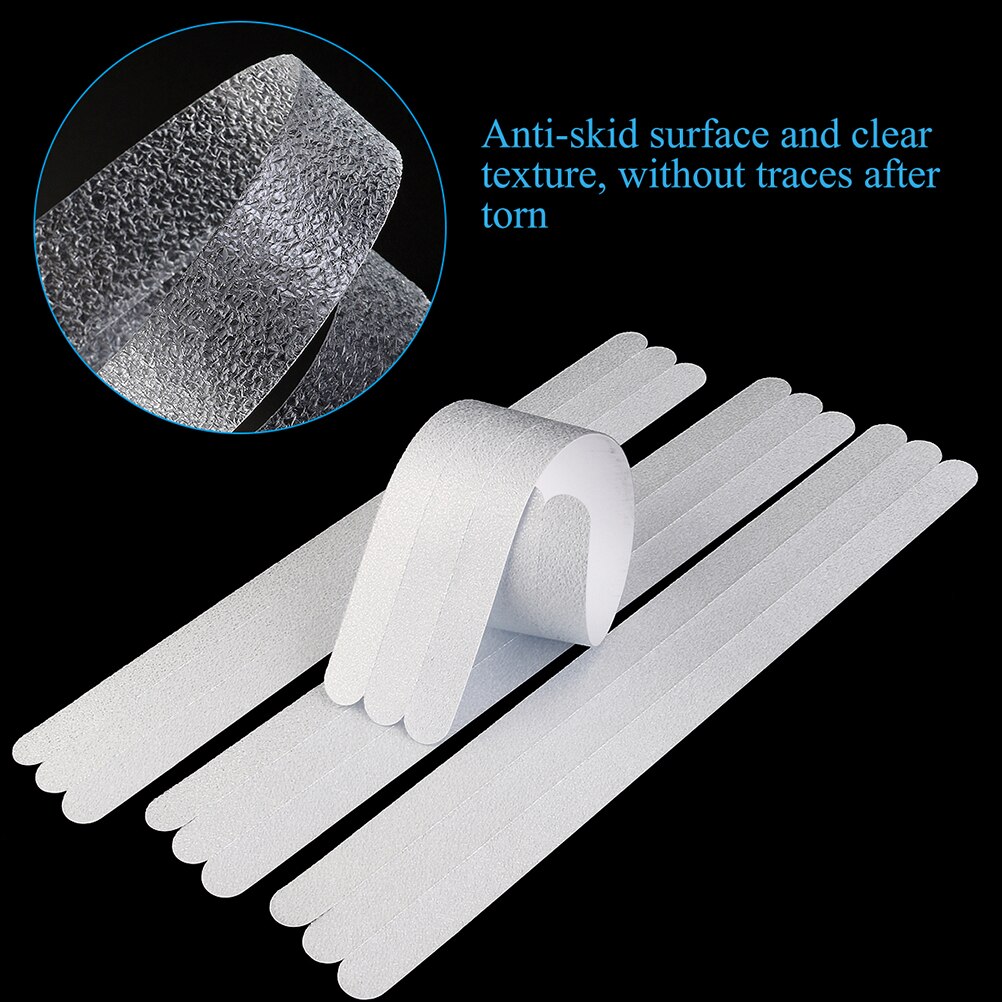 Anti-Slip Strips Shower Stickers Bath Safety Strips Transparent Non Slip Strips Stickers Bathtubs Floors Bathroom Anti-Slip Mat