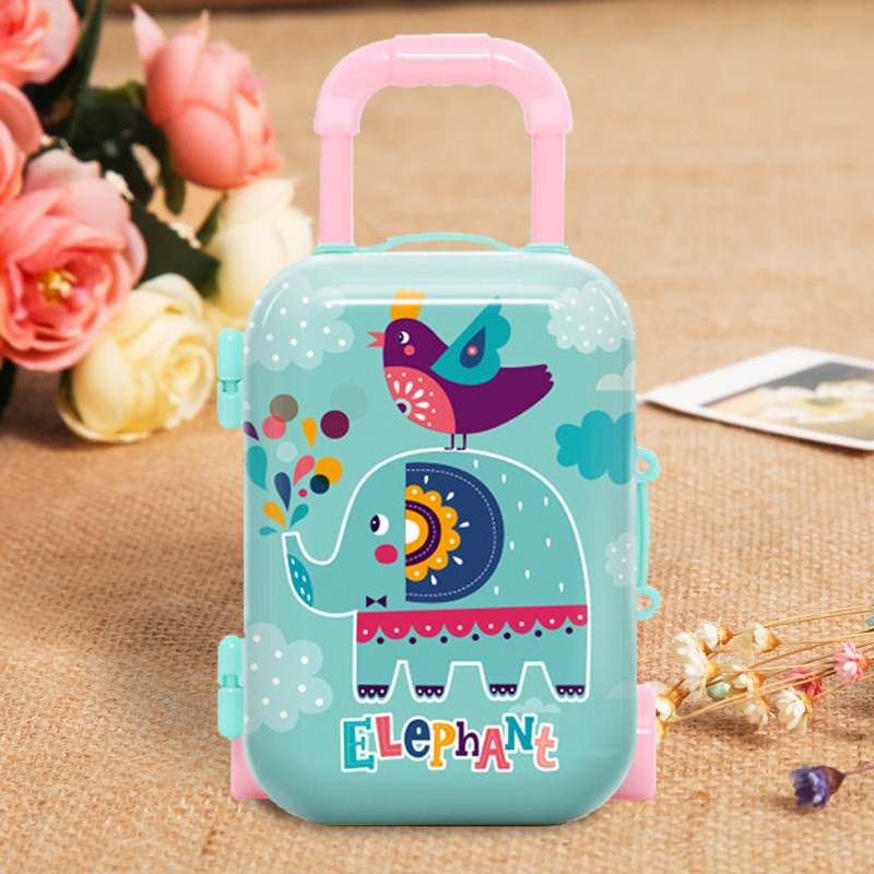 Mini valise à roulettes, noël, année du tigre, boîte à bagages pour enfants, jouets créatifs, artisanaux,: 10