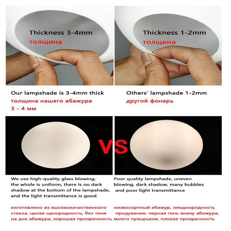 Wit glazen lampenkap, melkachtige bol lampenkappen passende lamp, D10cm D12cm D15cm D20cm D25cm ronde lichtafdekking, Pantalla Lampara
