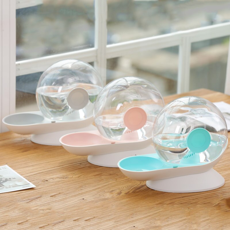 Hoopet fontein, bubbeldrinkbak, voerbak voor katten, water voor katten, waterdispenser voor huisdieren