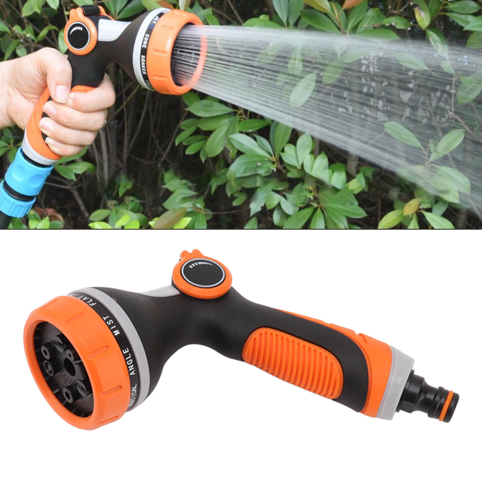 Garden Hose Nozzle Sprayer 10 Modes Heavy Duty Handheld Water Hose Nozzle High Pressure Garden Sprayer for Watering Plants Lawns