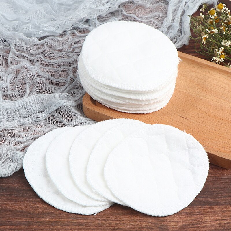 20Pcs Reusable Cotton Pads Washable Makeup Remover Pad Soft Face Skin Cleaner Female Breast Pad