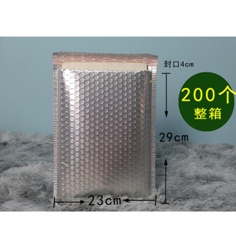 Matte Zilveren Cd/Cvd Verpakking Bubble Mailers Papier Gevoerde Enveloppen Bag Bubble Mailing Envelop Tas: 23x29cm 10pcs