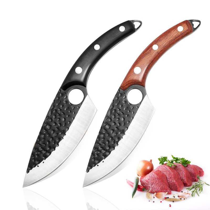 6 Inch Hand Forged Stainless Steel Butcher Knife Boning Knife Fish Knife Kitchen Meat Cleaver Cooking Tool