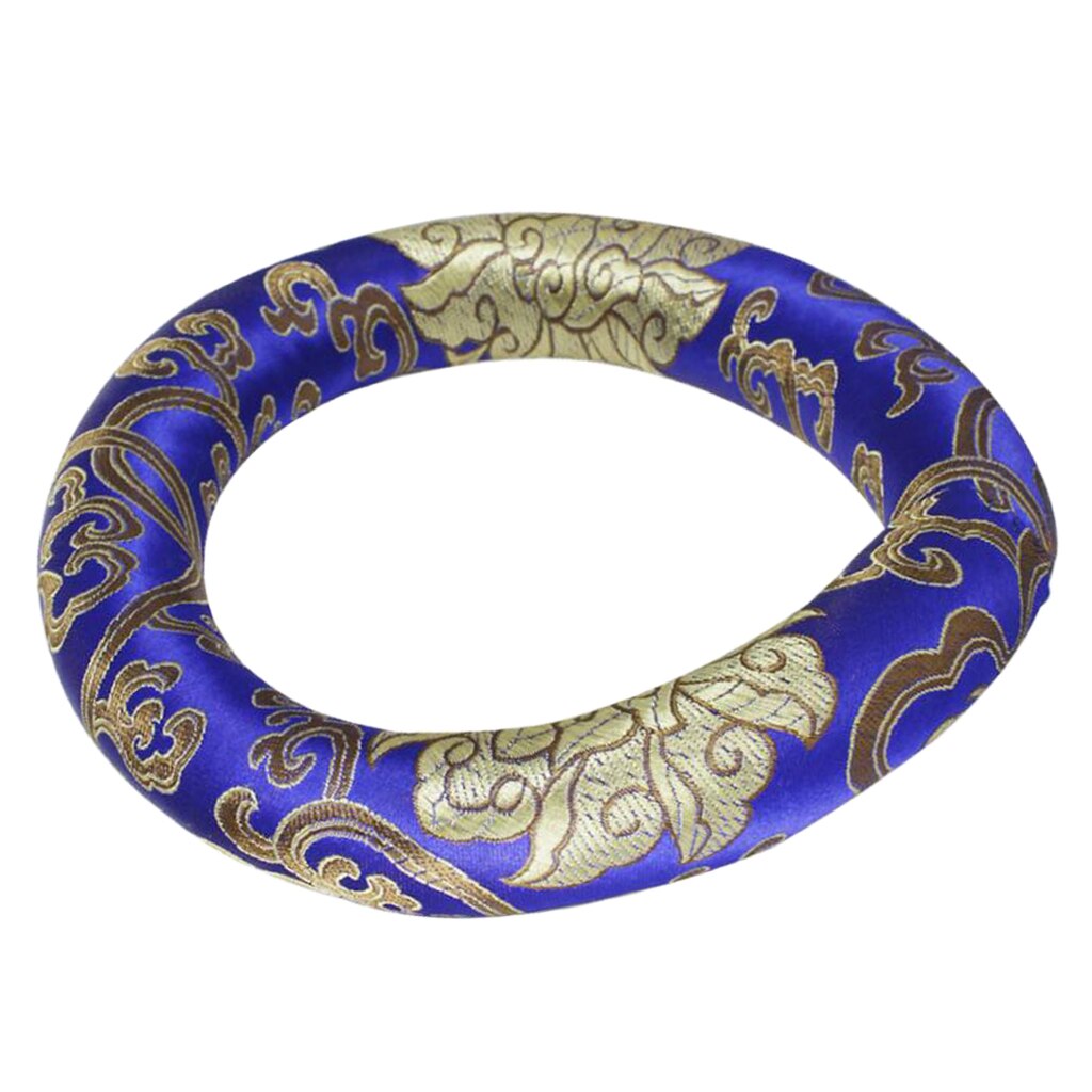 7'' Zen Meditation Tibetan Singing Bowl Cushion Pillow for Home Decor Crafts Percussion Instruments