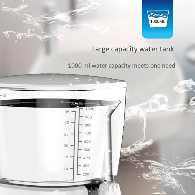 Waterpulse V700 Water Flosser 1000ml Capacity Oral Irrigator waterproof Traveler Portable Dental family Oral Flosser