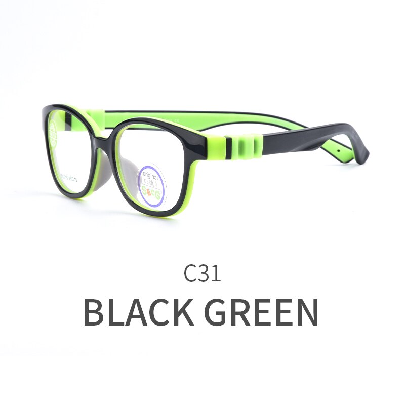 Secg irrotettava pyöreä lasten optinen kehys lasten kehykset silmälasit elintarvikelaatuinen materiaali pidike hihna resepti lunettes