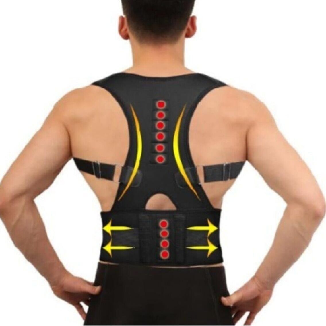 Magnetische Therapie Haltung Korrektor unisex, Aufrecht Taille Zurück Schmerzen Unterstützung Wirbelsäule Gerät Zu Verhindern Buckel Schulter Haltung