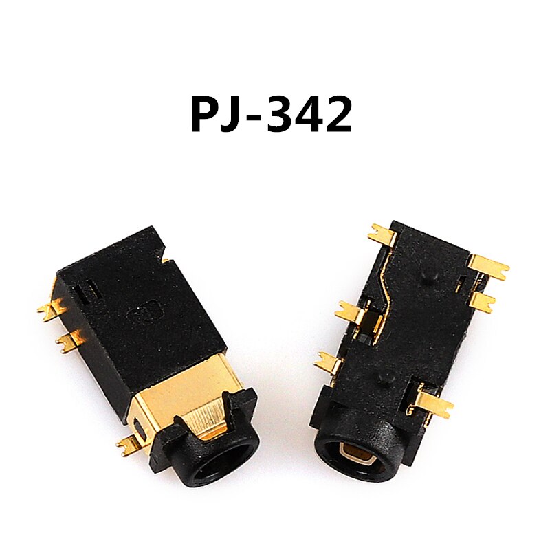 10pcs Headphone jack 3.5mm PJ PJ313 PJ320 PJ325 PJ326 PJ327 PJ358 PJ392 PJ342 Audio and video female dual channel stereo jack: PJ-342